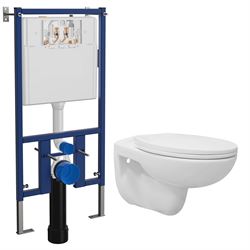 Комплект унитаз с инсталляцией Loranto Fredo безободковый с сиденьем микролифт (soft close) дюропласт, 4501+CS-WH8005 T0062203 - фото 5438329