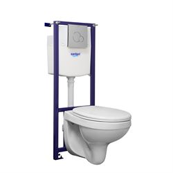 Комплект унитаз с инсталляцией SANTERI Пэк Альфа, хром, 138159S0000B0 T0047911 - фото 5438433