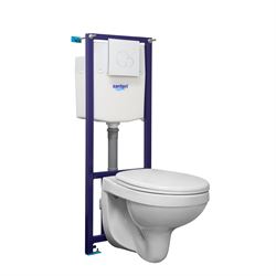 Комплект унитаз с инсталляцией SANTERI Пэк Альфа, белый, 138159S0000B2 T0047912 - фото 5438481