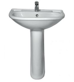 Раковина с пьедесталом ОСКОЛЬСКАЯ КЕРАМИКА Престиж-55, 45101100302 T0062336 - фото 5442254