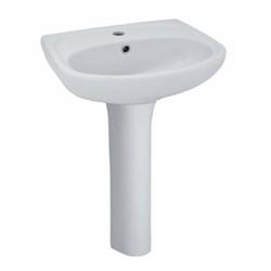 Раковина с пьедесталом Santek Анимо 50 с отверстием T0024440 - фото 5442268