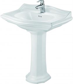 Раковина с пьедесталом CREO CERAMIQUE DIJON 750*550*905, DI3000+DI3010 T0007223 - фото 5442274