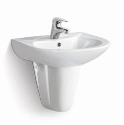 Раковина с пьедесталом Loranto полупьдестал 530*450*545, CS-024 T0062254 - фото 5442286