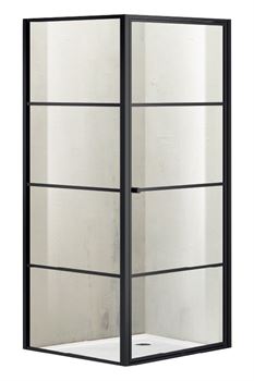 Душевой уголок AZARIO RICHMOND 1221 900*900*1950, без поддона, чёрный профиль, стекло прозрачное 6 мм, Easy clean, AZ-NAG1221 900 T0043667 - фото 5444235