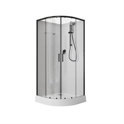 Душевая кабина Aquanet PassionEVOR100, 1/4круга, 1000х1000, BLACK, 00282010 T282010 - фото 5445947