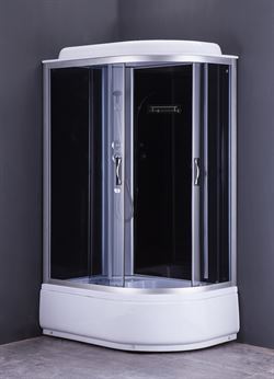 Душевая кабина Loranto высокий поддон 40 см, черн, стекло 4 мм, CS-66120L G 120*80*215 T0057834 - фото 5445984