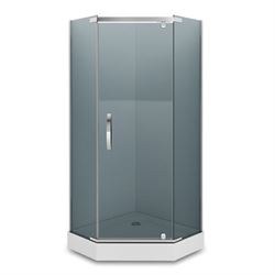 Душевое ограждение ALEX BAITLER тонированное стекло 8 мм, 900*900*2000, AB245-90 T0046338 - фото 5447992