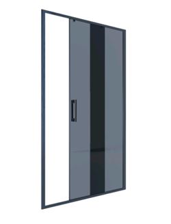 Душевое ограждение ALEX BAITLER тонированное стекло 6 мм, алюминий, цвет черный, 120х200, AB64B120 T0046327 - фото 5448004