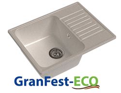 Мойка из искусственного камня Granfest-ECO 620*480 белый T0011778 - фото 5450219
