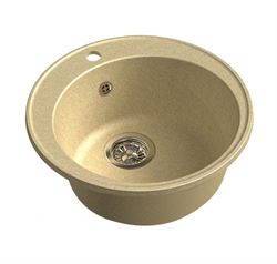 Мойка из искусственного камня Granfest-ECO D 480 бежевый T0011790 - фото 5450879