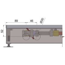 Внутрипольный конвектор Minib COIL-P90 1000 M40821 - фото 5491819