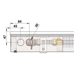 Внутрипольный конвектор Minib COIL-PB 90 1250 M41007 - фото 5491903