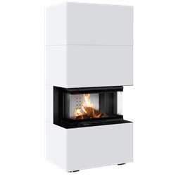 Готовый дровяной каминокомплект Kratki Home Easy Box белый с топкой NBC M130513 - фото 5562243