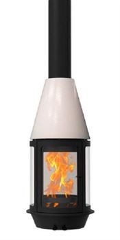 Готовый дровяной каминокомплект TRAFORART ARLET CENTRAL высокое стекло M206583 - фото 5562514