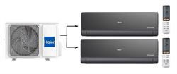 Мульти сплит-система на 2 комнаты Haier Lightera 2U40S2SM1FA/AS09NS6ERA-B*2шт M223701 - фото 5738466