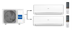 Мульти сплит-система на 2 комнаты Haier Flexis Super Match 2U40S2SM1FA/AS25S2SF2FA-W*2шт M223618 - фото 5738592