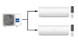 Мульти сплит-система на 2 комнаты Haier Flexis Super Match 2U50S2SM1FA-3/AS25S2SF2FA-W/AS35S2SF2FA-W M223723 - фото 5738613