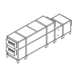 Приточно-вытяжная установка Breezart 3700 Lux RP W PB 15-380 M65321 - фото 5853977