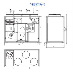 Приточно-вытяжная установка VKJet Rr-E4 M200655 - фото 5984271