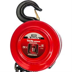 Таль цепная MATRIX 1 т 2,5 м 270-121233 - фото 6029579