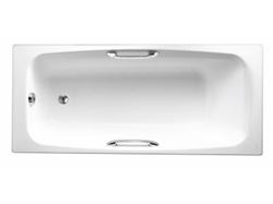 Ванна чугунная Jacob Delafon DIAPASON 1700x750 с отверстиями для ручек T0015980 - фото 6093162