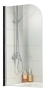 Шторка на ванну AZARIO MERRIT BLACK NF6211 700*1500, стекло прозрачное 5 мм Easy Clean, NF6211 BLACK T0043629 - фото 6093894