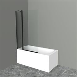 Шторка на ванну BelBagno шторка 100х150, UNO-V-11-100/150-C-NERO T0060265 - фото 6094225