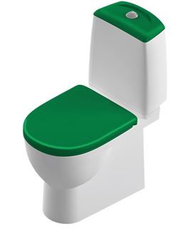 Унитаз компакт SANITA LUXE Best Luxe микролифт с Салатовой крышкой T0024234 - фото 6097070