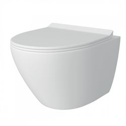 Унитаз подвесной Vinchi Teramo безободковый с быстросъемным сиденьем микролифт VT60104H T0068712 - фото 6098810