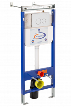 Инсталляция для унитаза AQUANIKA BASIC ComboFix клавиша, крепёж, шумоизоляция /113х45х12/ (хром), 10.702.45B.02.19 T0042849 - фото 6101023