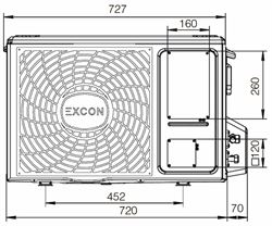 Настенный кондиционер Excon CR-01-0311 M258187 - фото 6191143