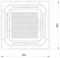 Кассетный кондиционер Excon CR-01-1624 M258195 - фото 6221819