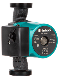 Циркуляционный насос SHINHOO BASIC S 32-6S 230V 180мм 47539092 - фото 6523244