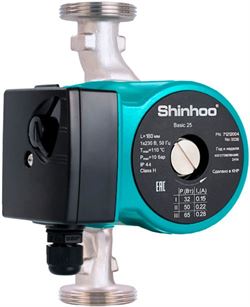 Циркуляционный насос SHINHOO BASIC 25-8S N 180 1x230V 47559188 - фото 6523294