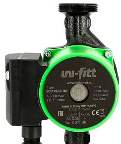 Циркуляционный насос Uni-fitt ECP 25/40 180 с гайками 47527230 - фото 6526182