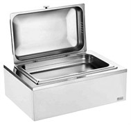 Мармит Pintinox 511B5555 GN 1/1-65 с горелками, на дерев. подставке, белый E247071