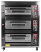 Печь хлебопекарная Miratek BK-36E + каменный под (3 яруса) + пароувлажнение E81951