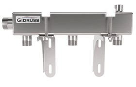 Распределительная гребенка Gidruss DMSS-32 25x3 1 1/4 х1 , 3вых., сталь нерж. 1G 00433 17