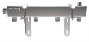 Распределительная гребенка Gidruss DMSS-32 25x4 1 1/4 х1 , 4вых., сталь нерж. 1G 00434 17