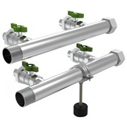 Коллектор Grundfos CMBE TWIN 1 1/2 х1 , 4вых., c шаровыми кранами, сталь нерж. 99229422