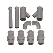 Дымоотводящий комплект 80-130, Vaillant, раструб-труба, PP 0020042909