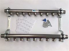Коллектор Watts HLV2000-VA VA09 1 х3/4 , 9вых., сталь нерж., (компл) 10080781