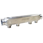 Коллектор Sanext 1 х1/2 , 4вых., сталь нерж. 8564