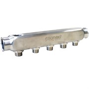Коллектор Sanext 1 1/2 х1/2 , 5вых., сталь нерж. 8585