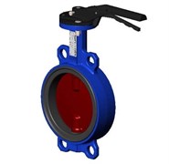 Затвор дисковый межфланц. DN200, PN16, Tecofi VPI4448 02, чугун, с рычагом VPI4448-02NI0200