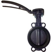 Затвор дисковый межфланц. DN150, PN16, Ридан ЗДМ, чугун, с рычагом 082X4406