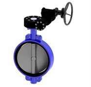 Затвор дисковый межфланц. DN400, PN10, Tecofi VPE4408 08, чугун, редуктор со штурвалом VPE4408-08EP0400