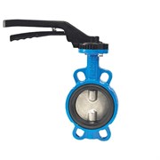 Затвор дисковый межфланц. DN125, PN16, FAF 3500, чугун, с рычагом 3500125