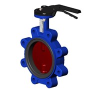 Затвор дисковый межфланц. DN200, PN16, Tecofi VPI4648 02, чугун, с рычагом VPI4648-02SI0200