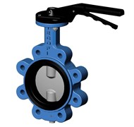 Затвор дисковый межфланц. DN50, PN10, Tecofi VPI4642 02, чугун, с рычагом VPI4642-02NI0050